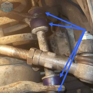Silent bloc polyurethane exterieur barre stabilisatrice kit de 8 Ford taunus TC- Ford Granada | ref : SPF2950