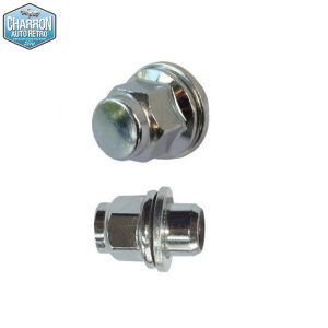 Ecrou de roue jante aluminium "RS" - "style RS" |  Portée plate |  Filetage M12 X 1,50