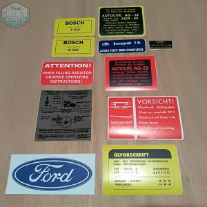 stickers compartiment moteur