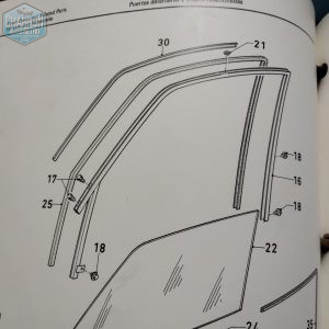 Joint de cadre de porte | Capri, Granada, Taunus, Cortina, Anglia, Escort, Transit