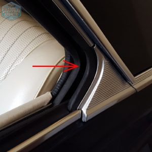 joint supérieur de vitre arrière spécifique coupé hardtop P5/P7