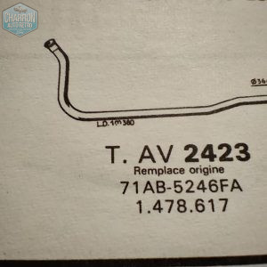 Tube echappement Escort Mk1 900-1100cm3 |  Ø  de sortie 36mm | Ref: RO2363RO2423