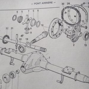 Pont Transit avec carter arrière : Type 32, 51, 52, 53 - Suspension