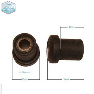 Silent bloc jumelle et œillet arrière de lame avant Ford Transit 11/84-08/91| Kit de 8 | Ref : SILENTBS030