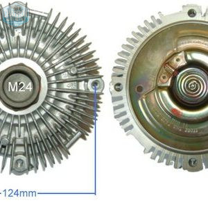 viscocoupleur entraxe 124mm, capri, escort, granada, sierra, taunus, voir affectations-ref : bs001