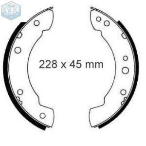 Garnitures de frein 228x45 | Transit 08/65-12/85 - Roue simple | ref : B6229A8774