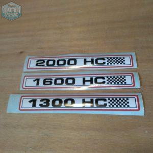 Autocollant cache courroie de distribution moteur OHC Pinto | Cylindrée au choix