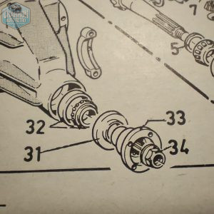 Joint spi de nez de pont Anglais type 34 | Transit a partir de 01/82 | Ref : 31ATL