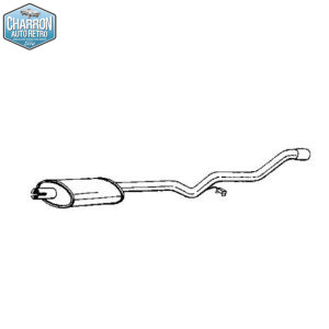 Silencieux intermédiaire Ford Granada 1.7 - 2.0 essence et 2.1 diesel