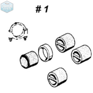 kit accessoires de montage échappement 17M P3
