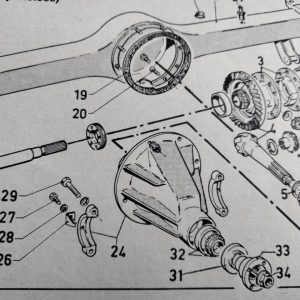 Pont Anglais Type 34, sans carter arrière - Suspension