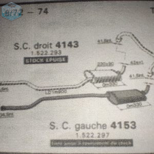 paire de silencieux intermédiaire capri mk1 V6 2.0 et 2.3, voir details