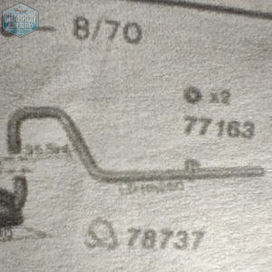 Tuyaux échappement arrière Escort Mk1 | 10/67-08/70 | Pièce d'origine | Réf : RO2403