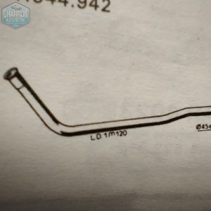 tube gauche sortie collecteur granada V6 sauf 3.0  05/79-12/85