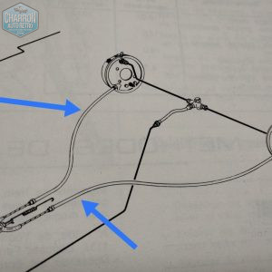 Câble de frein à main | Transit châssis court - roues simples -- 06/76-85 | Ref : P7794