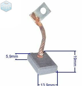 charbon de dynamo 12V V4 ou V6,   prix unitaire