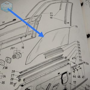 vitre avant droite capri mk1 occasion