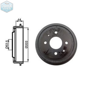 Tambours pour garnitures 203X38, | Ford Capri, Escort, Taunus , Cortina , Sierra | Kit de 2