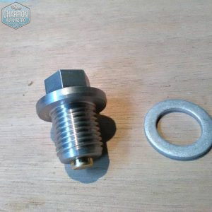 Bouchon de vidange inox et aimanté | Tous moteurs kent et pre-xflow | Réf : AP01