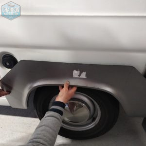Tôle de réparation aile arrière gauche | Transit 65-85 roues simple