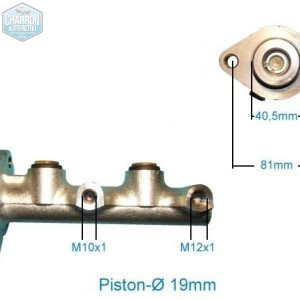 maitre cylindre fiesta mk1 pour assistance de frein sauf XR2