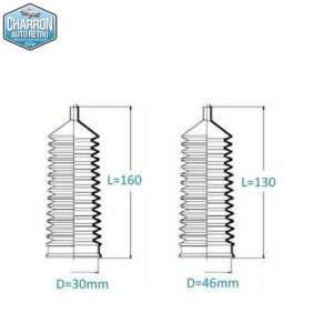 Soufflets de direction Ford Fiesta -76-88 | La paire