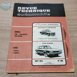 Revue technique Capri Mk2 et Mk3 moteur Kent et Pinto