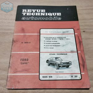 revue technique capri mk1 69-09/72  V4 et V6