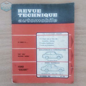 revue technique ford escort mk1