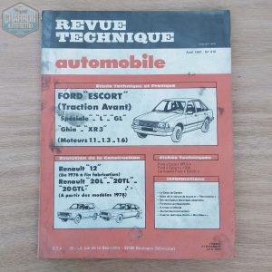 Revue technique | Escort Mk3 - L, GL, GHIA, XR3 à carburateur