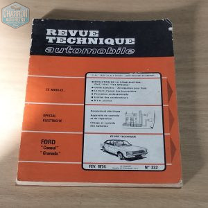 revue technique granada/consul mk1 , 4 et 6 cylindres RTA 332