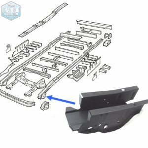 sabot de longeron avant gauche ou droit transit mk3 86-08/91