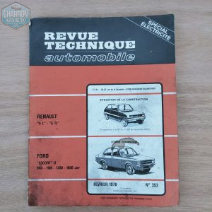 revue technique escort mk2 de 940cm3 a 1600cm3-ref: RTA353