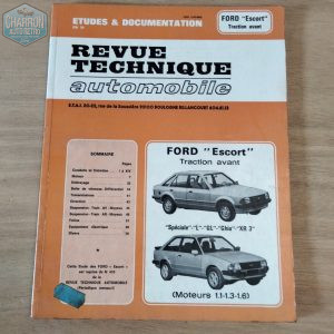 revue technique ford escort mk3 essence 1.1/ 1.3/ XR3 carbu