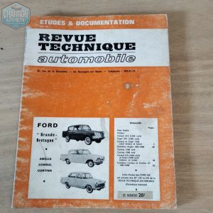 revue technique ford GB  anglia, consul, cortina