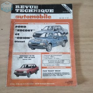 revue technique escort mk4 diesel et orion diesel RTA467