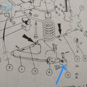 Rotule inférieure de bras de suspension | Transit Mk3 87-07/91 - châssis court | Ref : 5149
