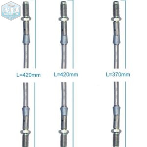 Kit flexibles de frein - inox, type aviation | Capri Mk1 avec montage Girling - 3/8