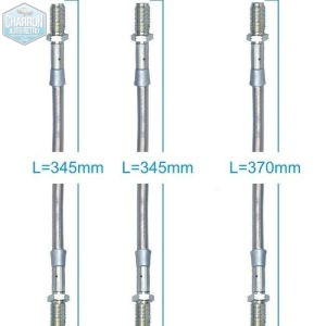 Kit flexibles de frein - inox, type aviation | Capri Mk1 avec montage ATE - M10