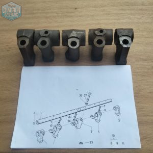 supports de tige de basculeurs moteur 2.4 diesel 09/71-03/84 ,neuf origine