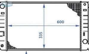 Radiateur de refroidissement | Transit Mk3 01/86-08/91 - Moteur Pinto OHC