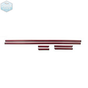 Baguettes latérales - insert rouge | Escort XR3i Mk4 | Hauteur 28mm