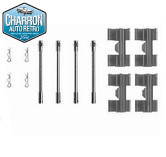 Kit accessoires montage plaquettes avant | Ford Transit 11/73-08/91 avec étrier 4 pistons | Ref : 004A0967Q541
