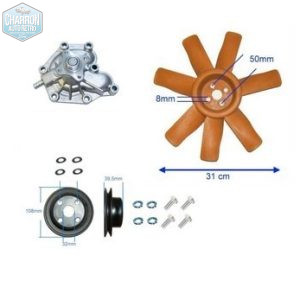 Pompe a eau , kit de conversion , sans viscocoupleur | Ford Transit 2.4 diesel   71-84