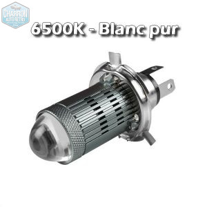 Ampoule H4 LED -- Couleur blanc pur - 6500K - 1500 lumens - Unité | Pour réflecteurs détériorés