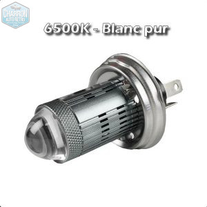Ampoule R2/Code européen LED -- Couleur blanc pur - 6500K - 1500 lumens - Unité | Pour réflecteurs détériorés