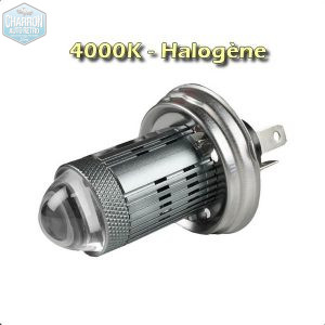 Ampoule R2/Code européen LED -- Couleur "halogène" - 4000K - 1500 lumens - Unité | Pour réflecteurs détériorés