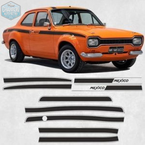 Kit autocollants | Ford Escort Mk1 Mexico | Couleur au choix